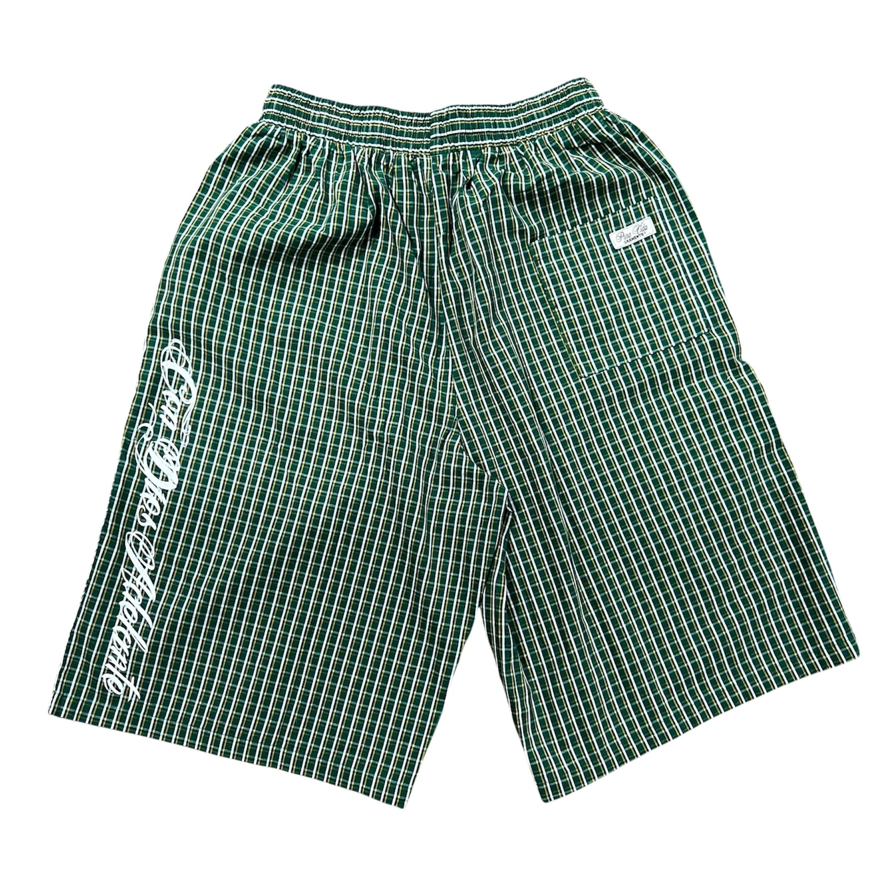 PLAID "SIN MIEDO" LONG SHORTS