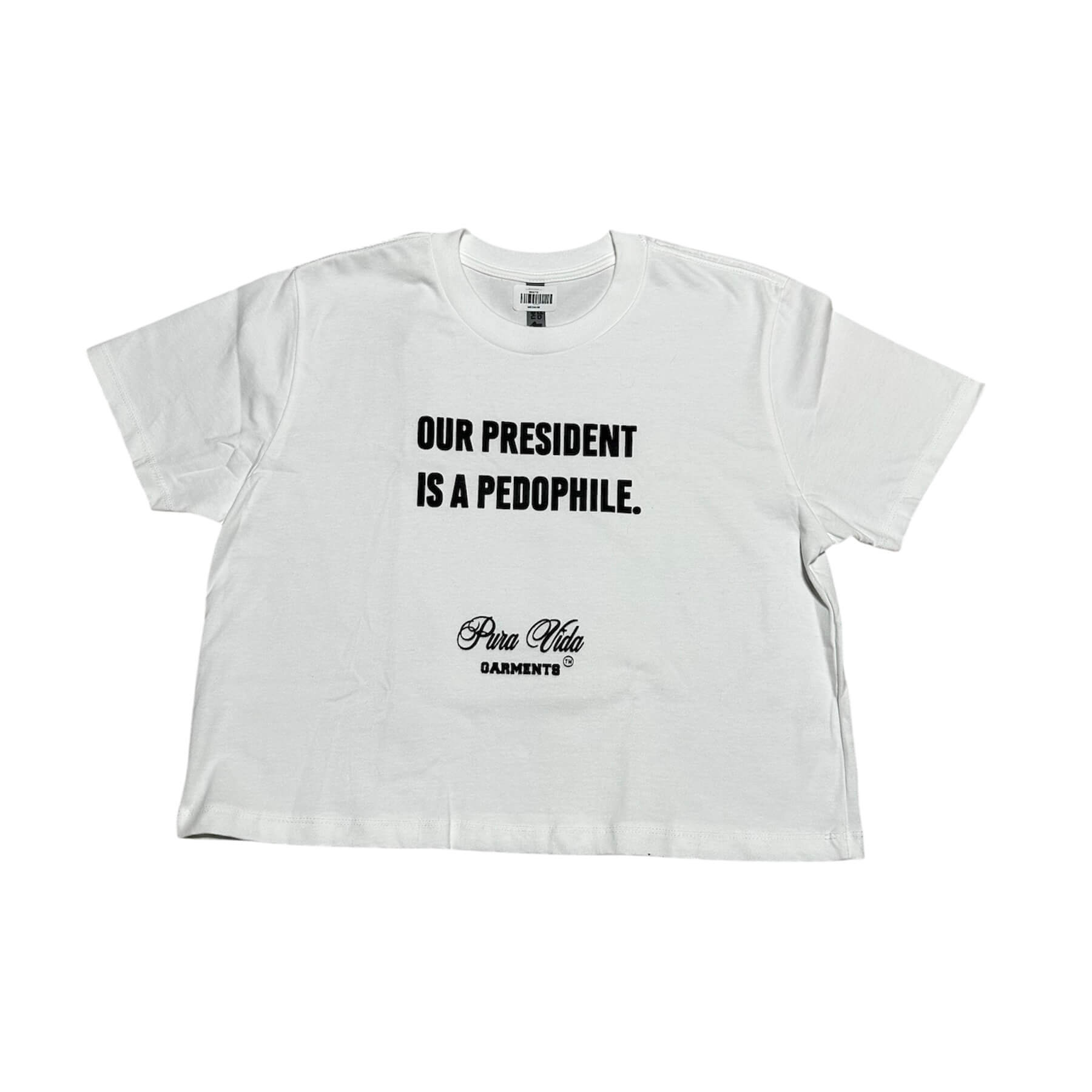 CROPPED BABY "OUR PRESIDENT" TEE